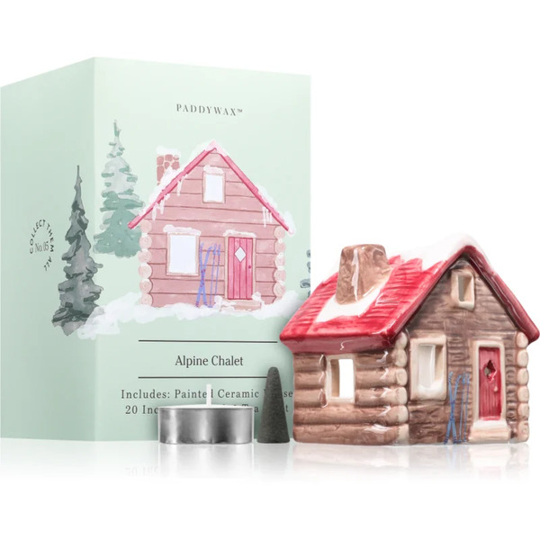  Paddywax Ceramic Houses Alpine Chalet Gift Set 
