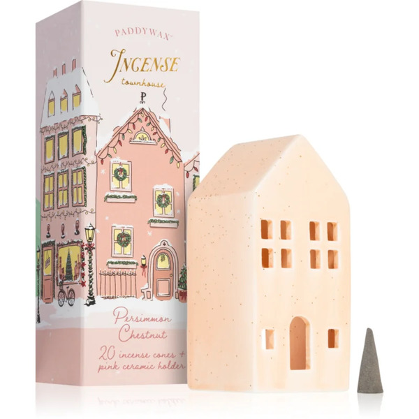  Paddywax Ceramic Village Persimmon Chestnut Gift Set 