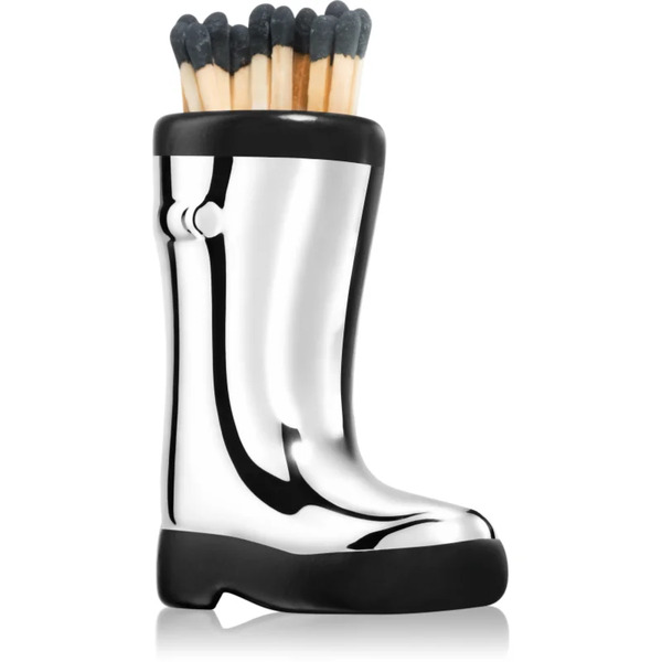  Paddywax Cowboy Boot Match Holder Matches Chrome Metallic 25 Pc 
