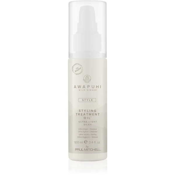  Paul Mitchell Awapuhi Wild Ginger Styling Treatment Oil Regenerating Oil For Dry And Damaged Hair 100 Ml 