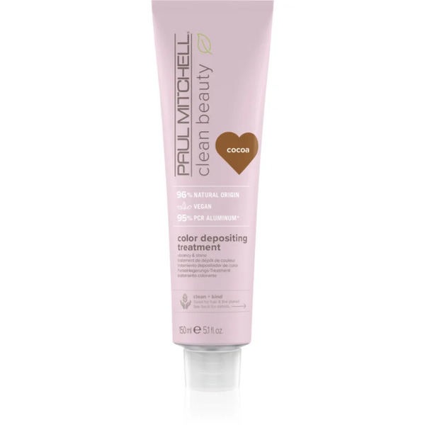  Paul Mitchell Clean Beauty Color Depositing Treatment Nourishing Mask For Colour-treated Hair Shade Cocoa 150 Ml 