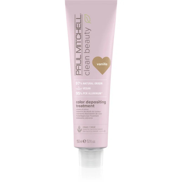  Paul Mitchell Clean Beauty Color Depositing Treatment Nourishing Mask For Colour-treated Hair Shade Vanilla 150 Ml 