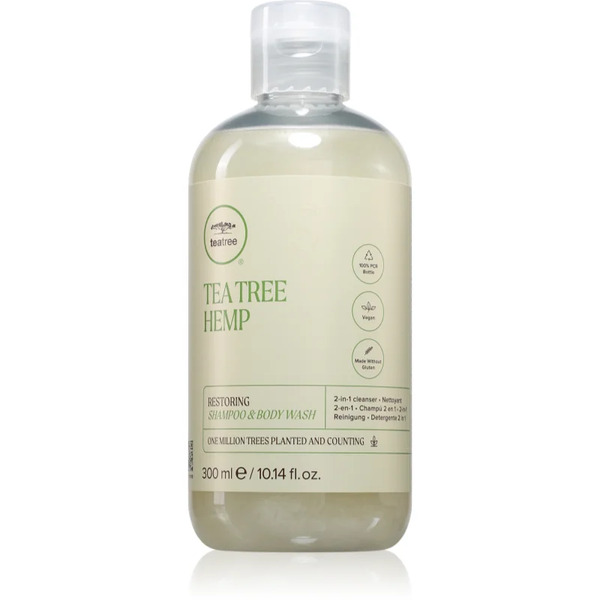  Paul Mitchell Tea Tree Hemp Restoring Shampoo & Body Wash Shampoo And Body Wash With Moisturising Effect 300 Ml 