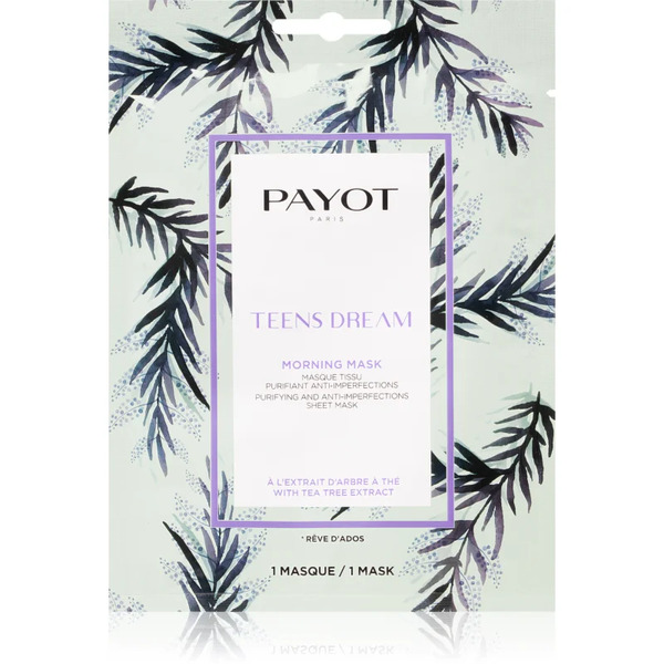  Payot Morning Mask Teens Dream Refreshing And Purifying Sheet Mask For Combination To Oily Skin 19 Ml 