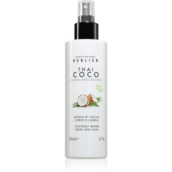  Perlier Thai Coco Coconut Water Body And Hair Perfumed Body And Hair Mist For Body And Hair Fragrance 200 Ml 