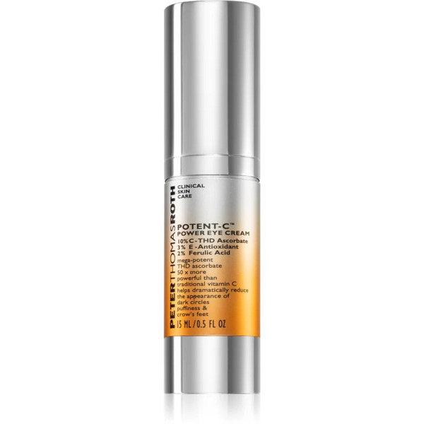  Peter Thomas Roth Potent-c Power Eye Cream Moisturising Eye Cream To Treat Swelling And Dark Circles 15 Ml 