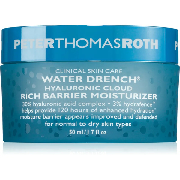  Peter Thomas Roth Water Drench Hyaluronic Cloud Rich Barrier Moisturizer Rich Hydrating Cream To Restore The Skin Barrier 50 Ml 
