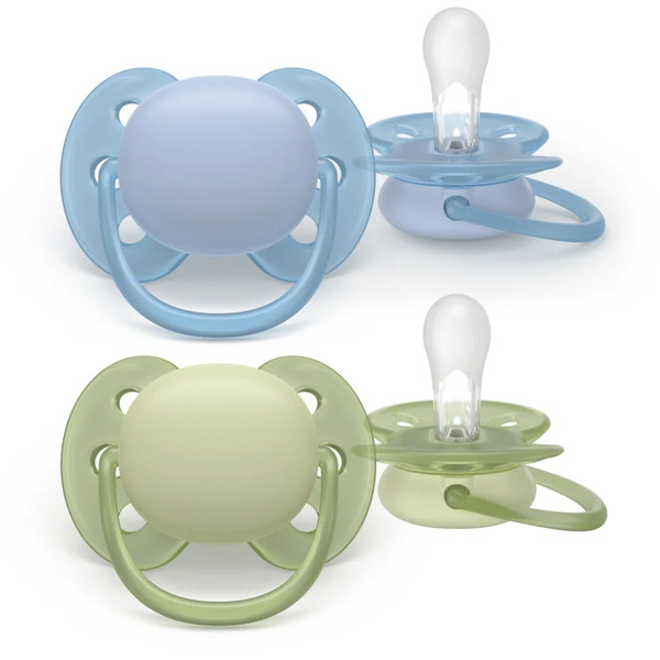  Philips Avent Ultrasoft Scf091/37 0-6 M Dummy Boy 2 Pc 
