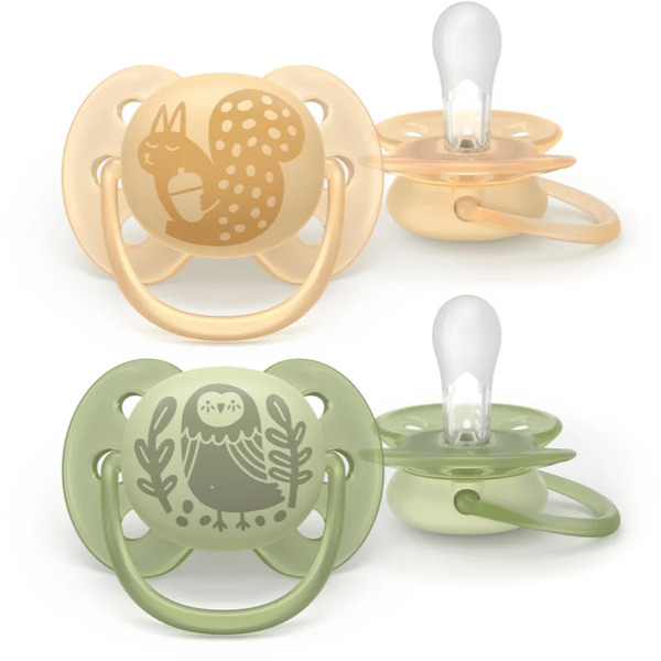  Philips Avent Ultrasoft Scf091/46 6-18 M Dummy Neutral 2 Pc 