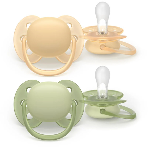  Philips Avent Ultrasoft Scf091/45 6-18 M Dummy Neutral 2 Pc 
