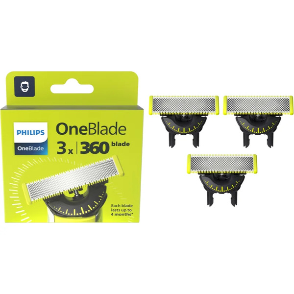  Philips Oneblade 360 Qp430/50 Replacement Blades For Philips Oneblade 3 Pc 
