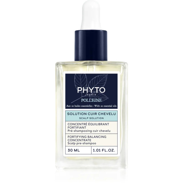  Phyto Polleine Fortifying Balancing Concentrate Pre-shampoo Nourishing Treatment For Oily Scalp 30 Ml 