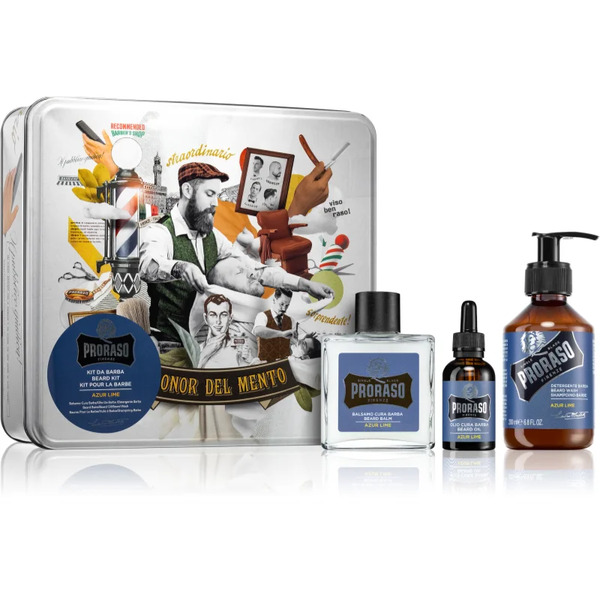  Proraso Azur Lime Set For Beard Azur Lime 