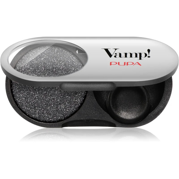  Pupa Milano Vamp! Radiant Baked Eyeshadow Long-lasting Shimmer Eyeshadow Shade 301 Frozen Black - Metallic 1 G 