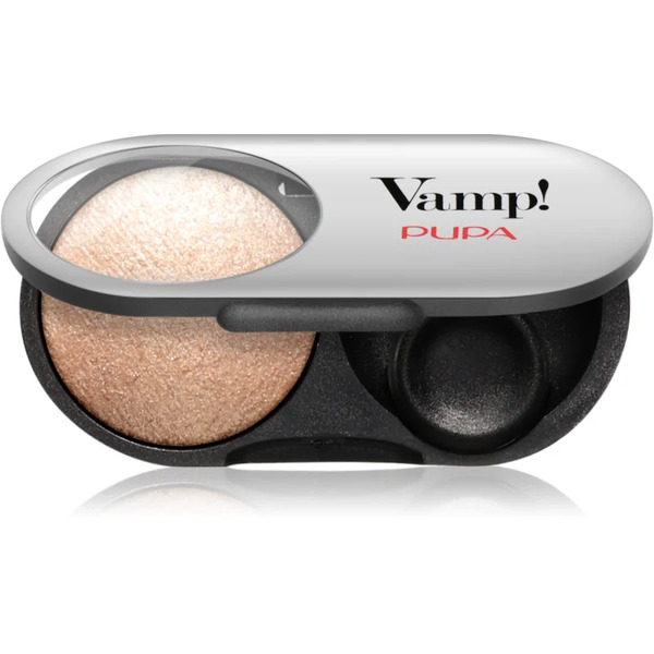  Pupa Milano Vamp! Radiant Baked Eyeshadow Long-lasting Shimmer Eyeshadow Shade 202 Precious Gold - Wet & Dry 1 G 