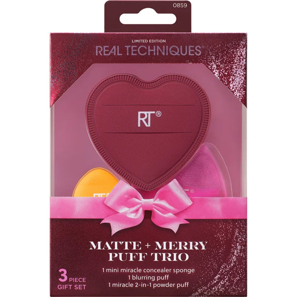 Real Techniques Matte + Merry Puff Trio Applicator Set 
