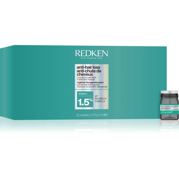  Redken Anti-hair Loss Intensive Treatment Intensive Hair Treatment Against Hair Loss 1.5% Aminexil 10x6 Ml 
