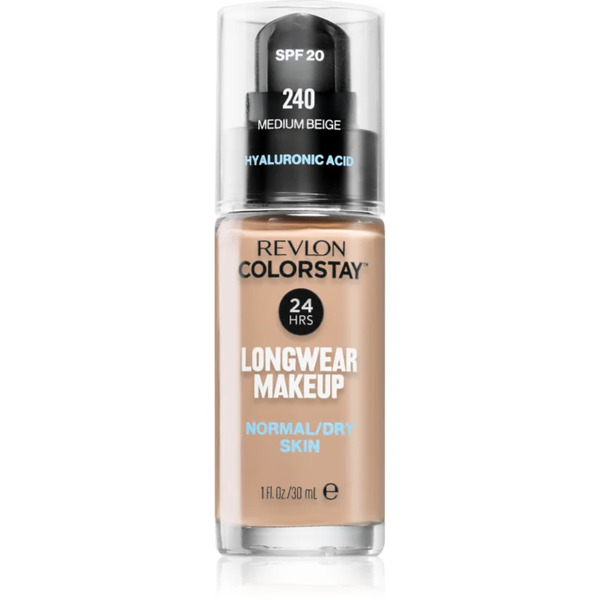 Revlon Cosmetics Colorstay™ Spf 20 Long-lasting Foundation For Normal To Dry Skin Shade 240 Medium Beige 30 Ml 