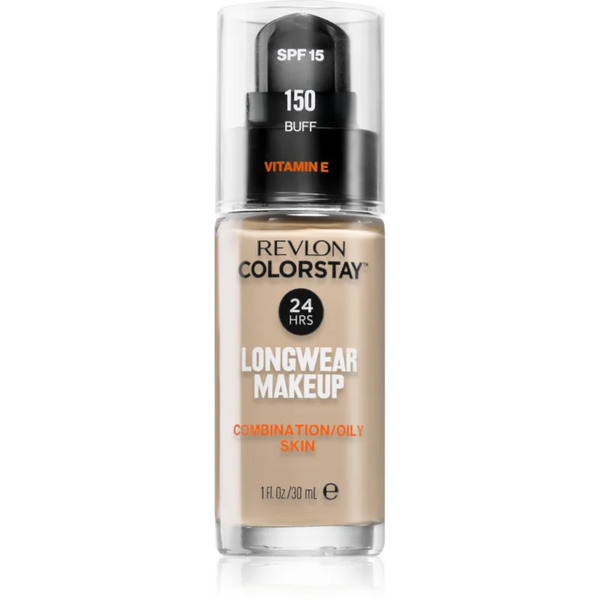 Revlon Cosmetics Colorstay™ Spf 15 Long-lasting Mattifying Foundation For Oily And Combination Skin Shade 150 Buff 30 Ml 