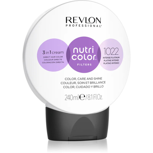  Revlon Professional Nutri Color Filters Metal-ice Nourishing Toning Mask For Professional Use 1022 240 Ml 