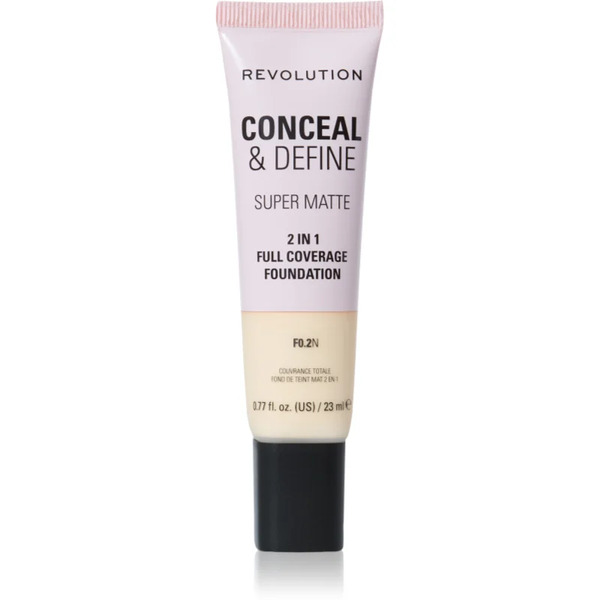  Revolution Conceal & Define Mattifying Foundation Shade F0.2n 23 Ml 