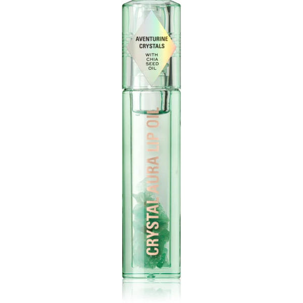  Revolution Crystal Aura Lip Oil With Nourishing And Moisturising Effect Shade Aventurine Cucumber 2.5 Ml 