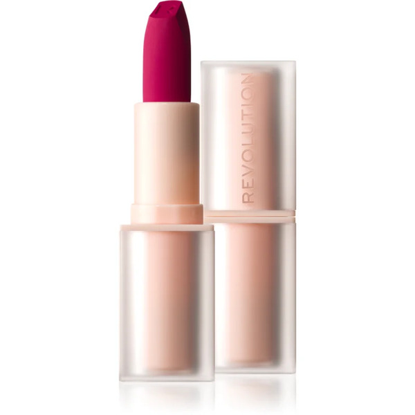  Revolution Lip Allure Soft Satin Lipstick Creamy Lipstick With Satin Finish Shade Material Girl Wine 3.2 G 