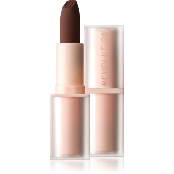  Revolution Lip Allure Soft Satin Lipstick Creamy Lipstick With Satin Finish Shade Stiletto Brown 3.2 G 