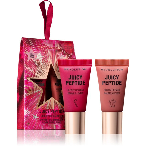  Revolution Makeup Set Juicy Peptide Gift Set For Lips 