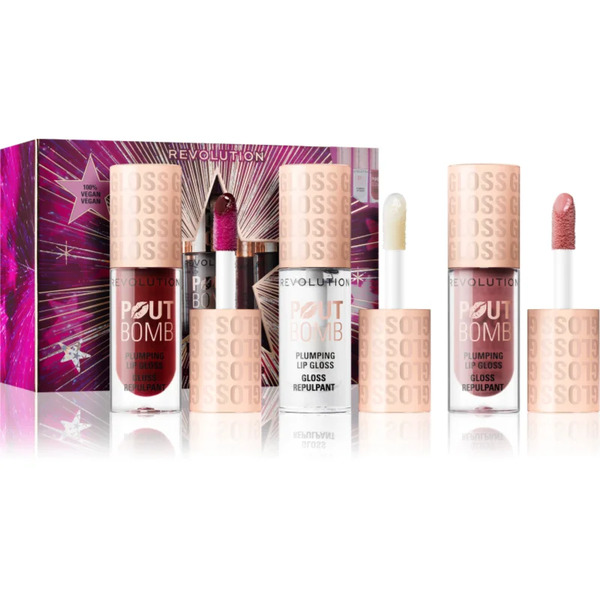  Revolution Makeup Set Pout Bomb Gift Set For Lips 
