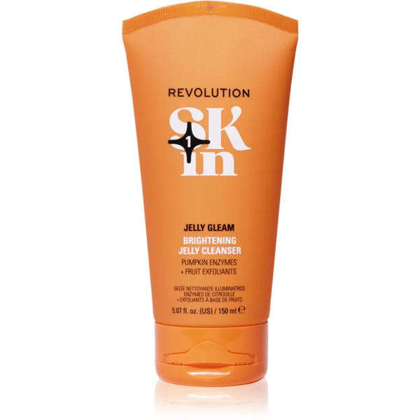  Revolution Skincare Be Bright Natural Fruit Aha Brightening Jelly Cleanser Brightening Gel Cleanser 150 Ml 
