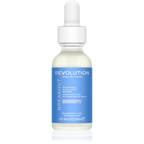  Revolution Skincare Super Salicylic 2% Salicylic Acid & Fruit Enzymes Regenerating Serum For Oily And Problematic Skin 30 Ml 
