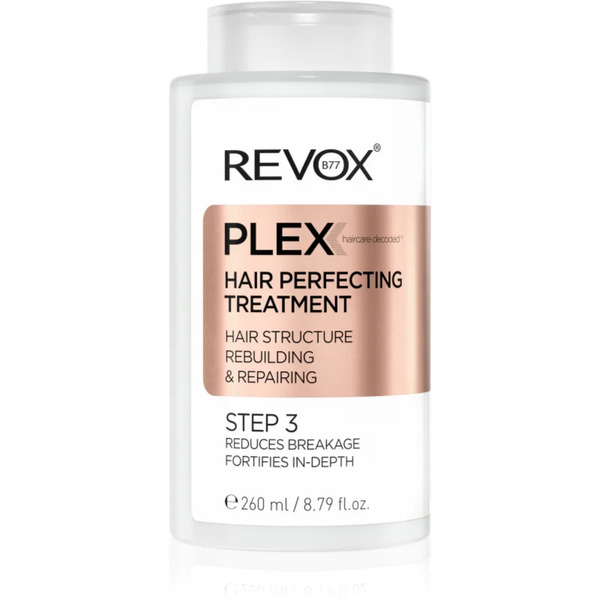  Revox B77 Plex Hair Perfecting Treatment. Step 3 Pre-shampoo Nourishing Treatment For Damaged And Colour-treated Hair 260 Ml 