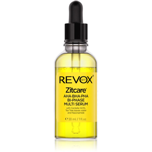  Revox B77 Zitcare Aha Bha Pha Bi-phase Multi Serum Two-phase Serum To Smooth And Mattify Your Skin 30 Ml 