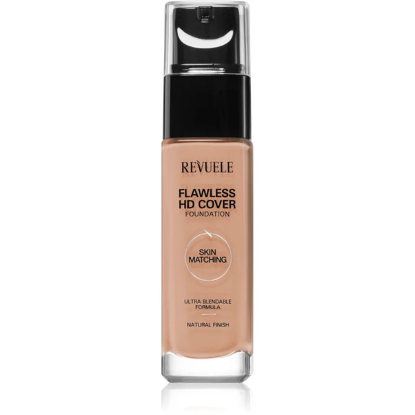  Revuele Flawless Hd Cover Foundation Lightweight Foundation For The Perfect Look Shade 02 Vanilla 33 Ml 