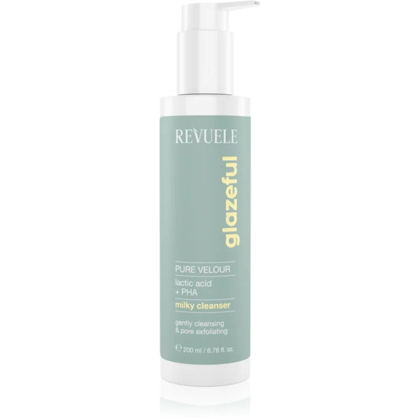  Revuele Glazeful Milky Cleanser Pure Velour Gentle Cleansing Lotion With An Exfoliating Effect 200 Ml 