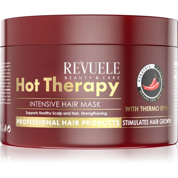  Revuele Hot Therapy Intensive Hair Mask Intensely Revitalising Face Mask For Dry And Brittle Hair 500 Ml 