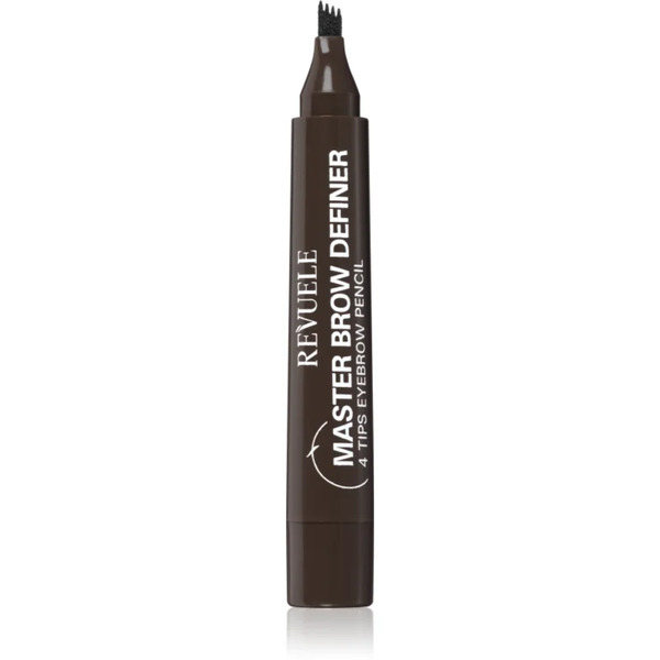  Revuele Master Brow Definer 4 Tips Eyebrow Pencil Precise Eyebrow Pencil Shade Dark 2.2 Ml 