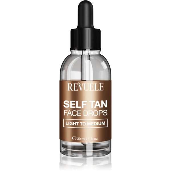  Revuele Paradise Bronze Self Tan Face Drops Self-tanning Drops For The Face Shade Light To Medium 30 Ml 