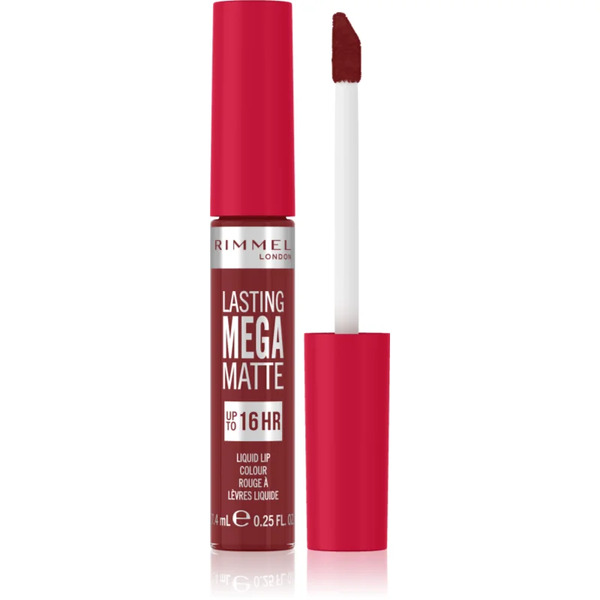  Rimmel Lasting Mega Matte Light Liquid Matt Lipstick 16h Shade Ruby Passion 7,4 Ml 
