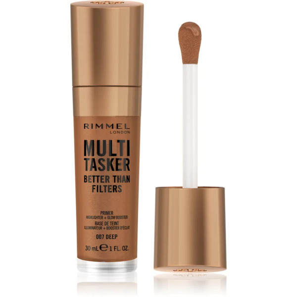  Rimmel Multi-tasker Better Than Filters Brightening Makeup Primer To Even Out Skin Tone Shade 007 Deep 30 Ml 