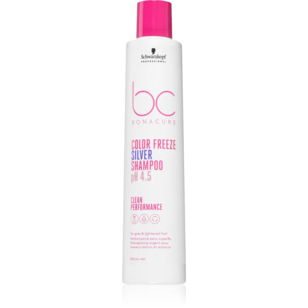  Schwarzkopf Professional Bc Bonacure Color Freeze Silver Silver Shampoo For Blondes And Highlighted Hair 250 Ml 
