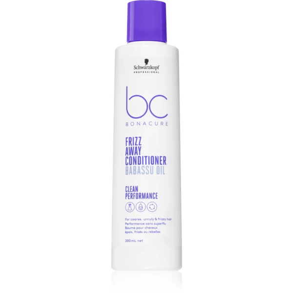  Schwarzkopf Professional Bc Bonacure Frizz Away Conditioner Conditioner For Unruly And Frizzy Hair 200 Ml 