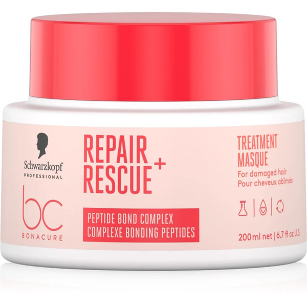  Schwarzkopf Professional Bc Bonacure Repair Rescue+ Intensive Nourishing Mask For Damaged Hair 200 Ml 
