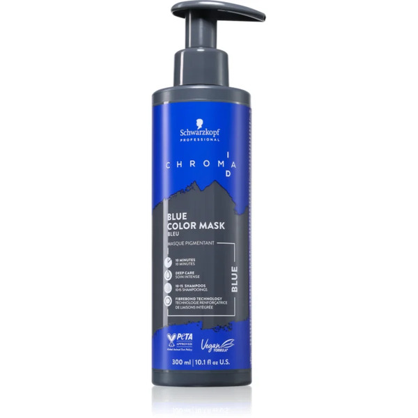  Schwarzkopf Professional Chroma Id Color Mask Intense Bonding Colour Mask For Hair Shade Blue 300 Ml 
