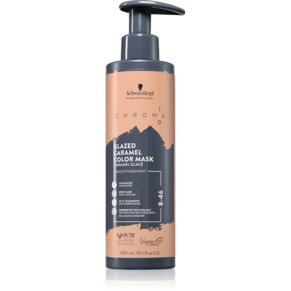  Schwarzkopf Professional Chroma Id Color Mask Intense Bonding Colour Mask For Hair Shade 8-46 Glazed Caramel 300 Ml 
