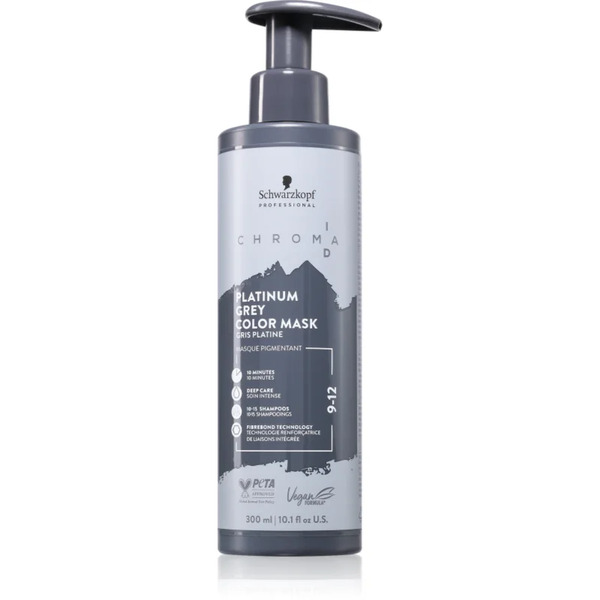  Schwarzkopf Professional Chroma Id Color Mask Intense Bonding Colour Mask For Hair Shade 9-12 Platinum Grey 300 Ml 
