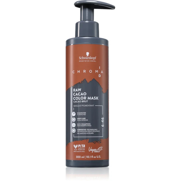  Schwarzkopf Professional Chroma Id Color Mask Intense Bonding Colour Mask For Hair Shade 6-46 Raw Cacao 300 Ml 