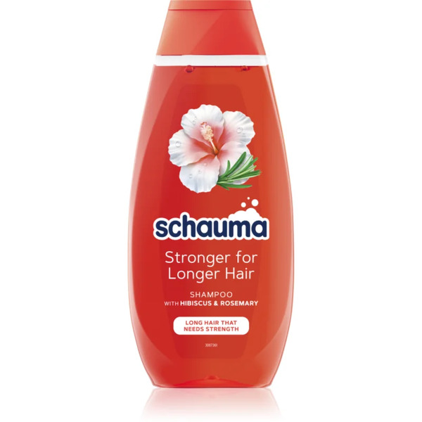  Schwarzkopf Schauma Stronger For Longer Hair Strengthening Shampoo For Long Hair Hibiscus & Rosemary 400 Ml 