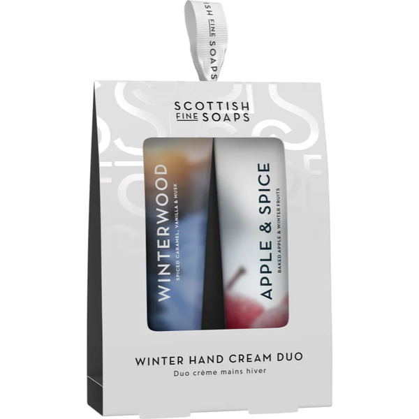  Scottish Fine Soaps Winter Hand Cream Duo Gift Set For Hands 